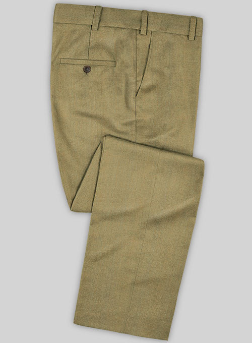 Caccioppoli Sun Dream Itodo Herringbone Wool Silk Pants