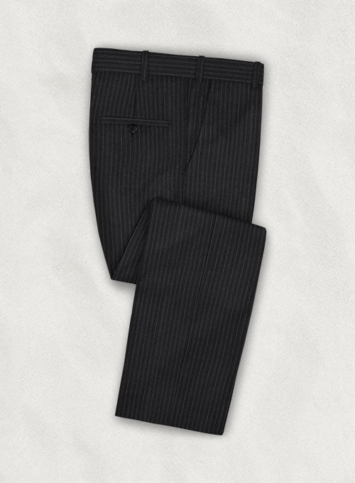Charles Clayton Filipi Black Stripe Wool Pants