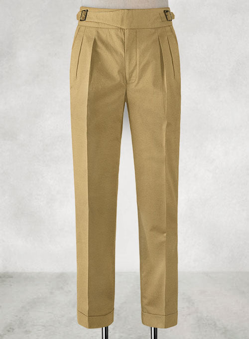 Dark Khaki Chino Gurkha Trousers