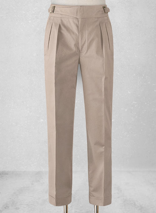 European Khaki Chino Gurkha Trousers