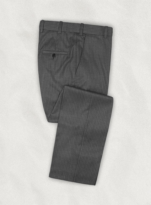 Napolean Gray Stripe Wool Pants