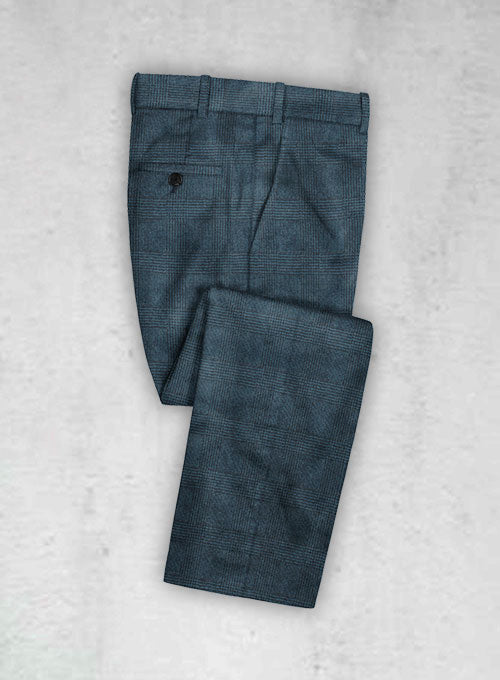 Pontoglio Glen Blue Velvet Pants
