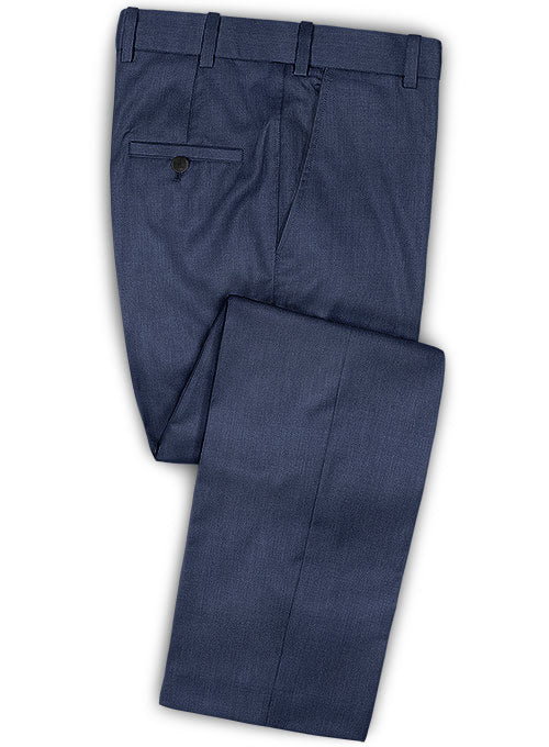 Reda Denim Blue Wool Pants