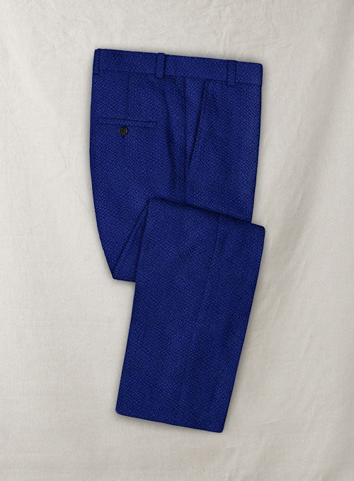 Solbiati Indigo Blue Seersucker Pants