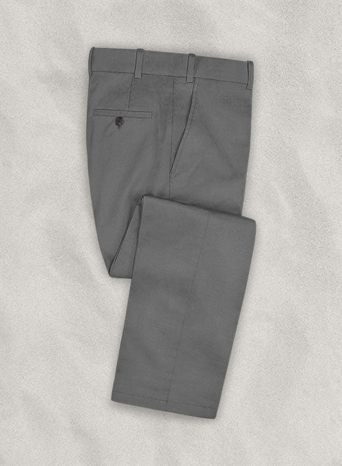 Stretch Summer Weight Gray Chino Pants