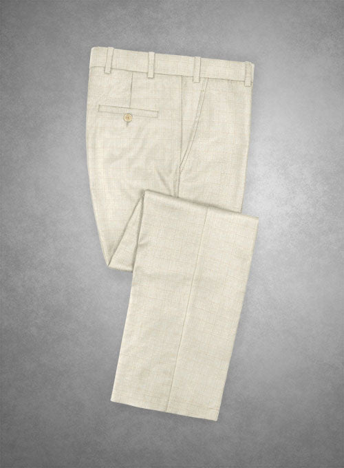 Stretch Boxy Fawn Wool Pants