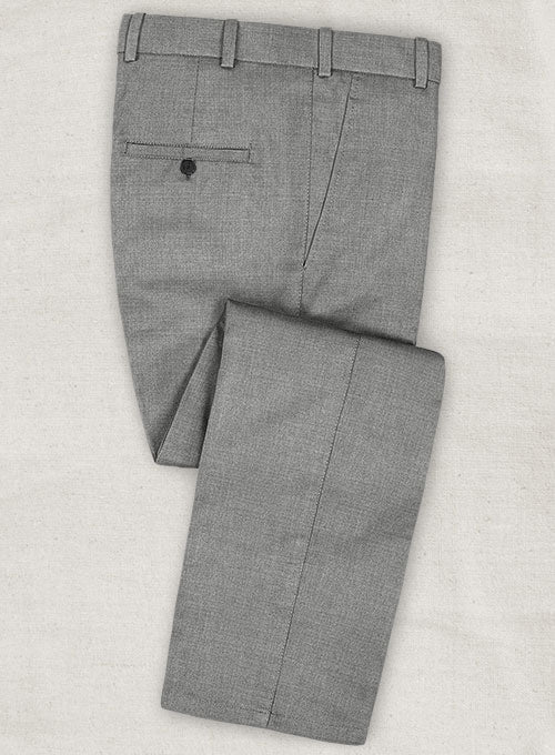 Stretch Mid Gray Wool Pants