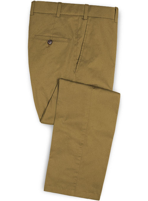 Tan Peach Finish Chino Pants