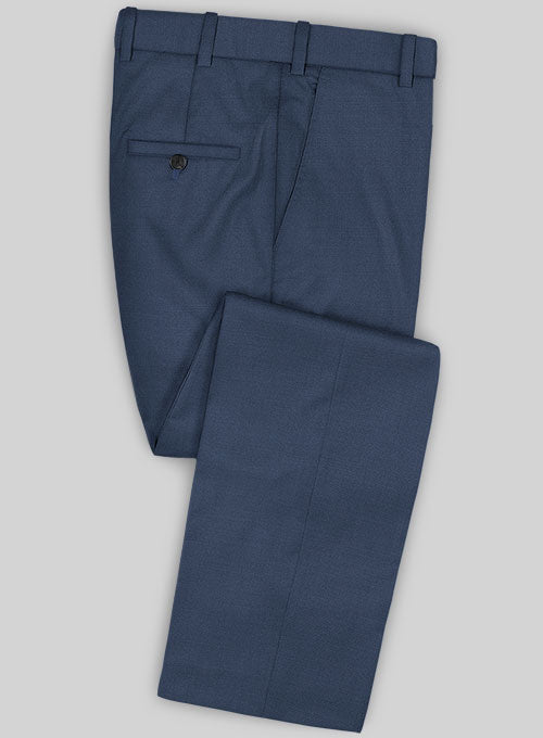 Caccioppoli Sun Dream Amango Flat Blue Wool Silk Pants