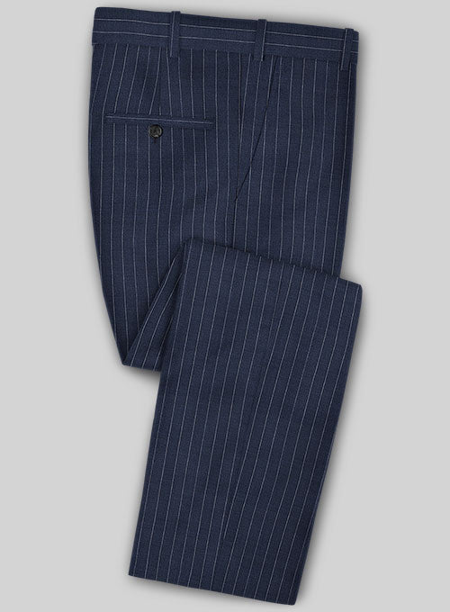 Caccioppoli Fresco Wool Blue Artici Pants