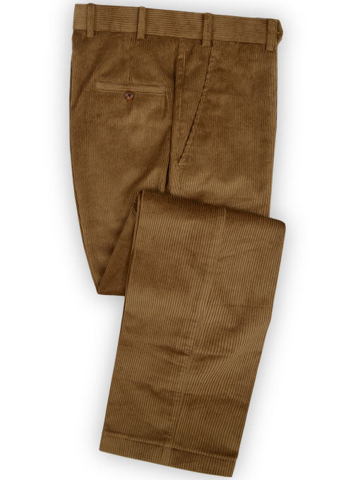 Camel Thick Corduroy Pants