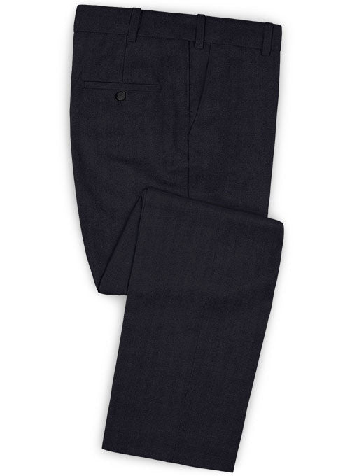 Charles Clayton Zacico Dark Blue Wool Pants