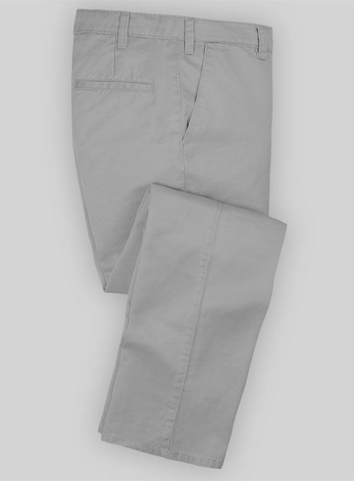 Light Gray Chinos Washed