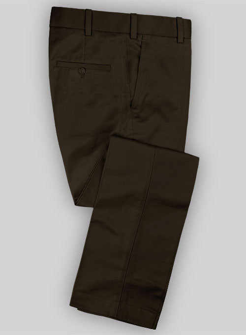 Tailored Dark Brown Chinos