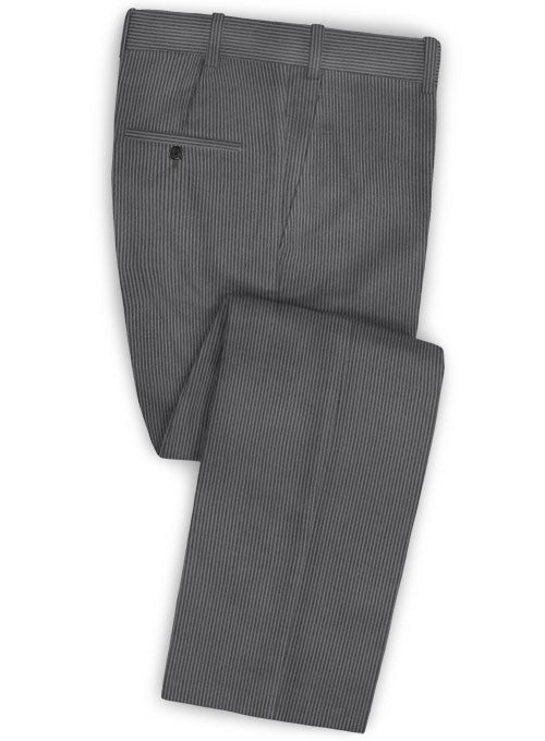 Dark Gray Thick  Corduroy Pants - 8 Wales