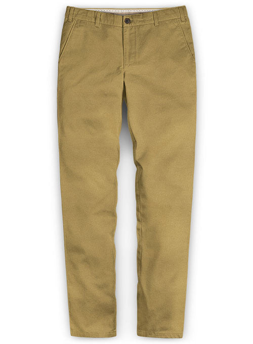 Dark Khaki Chinos Washed