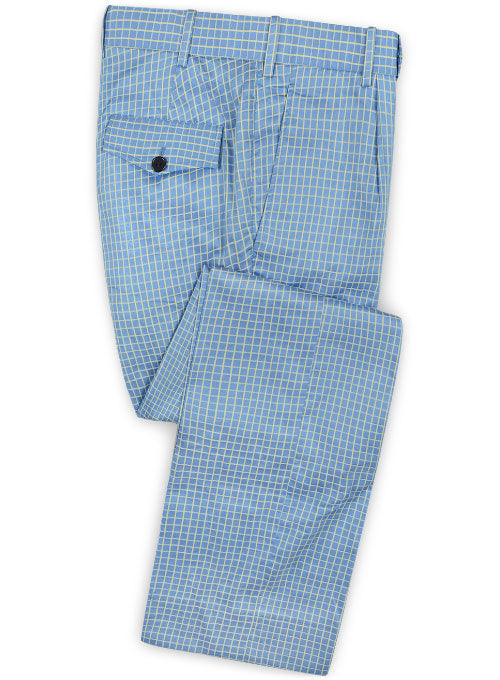 Giza Ruma Checks Cotton Pants