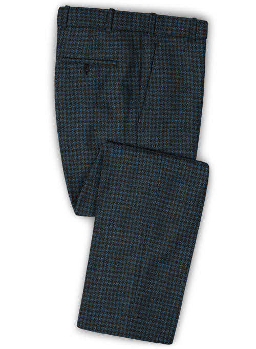 Harris Tweed Houndstooth Isle Blue Pants