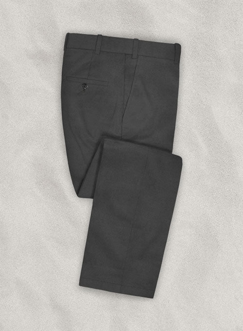 Italian Brushed Cotton Gray Pants