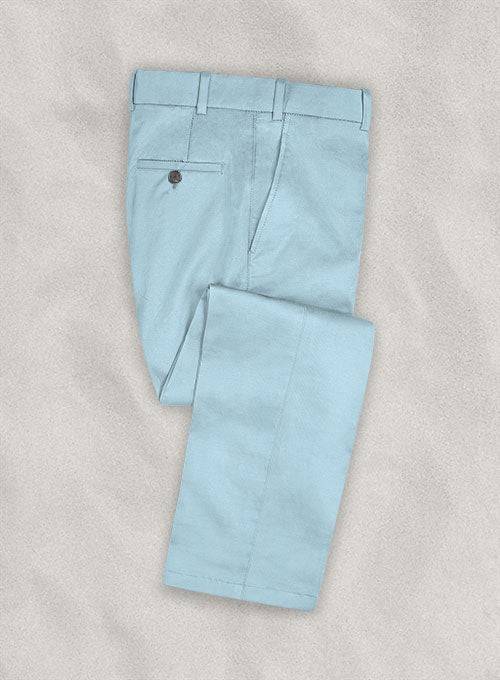 Italian Calm Blue Cotton Pants