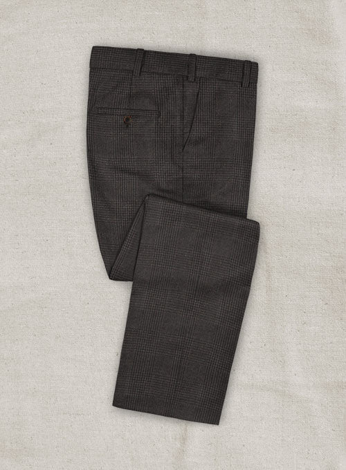 Italian Cashmere Glen Brown Pants