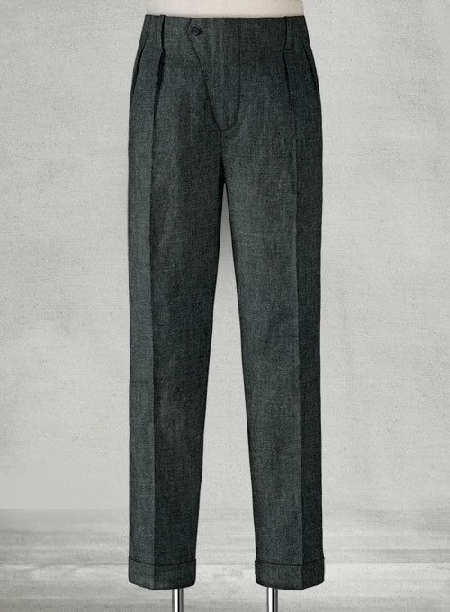 Italian Freni Vintage Manny Linen Trousers