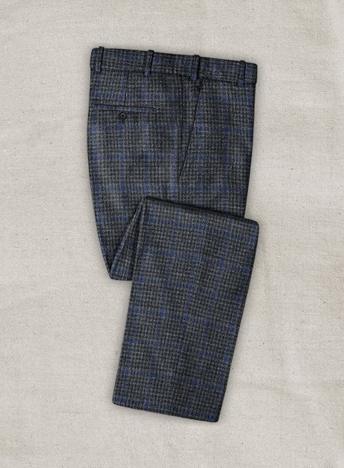 Italian Biulio Burgundy Tweed Pants