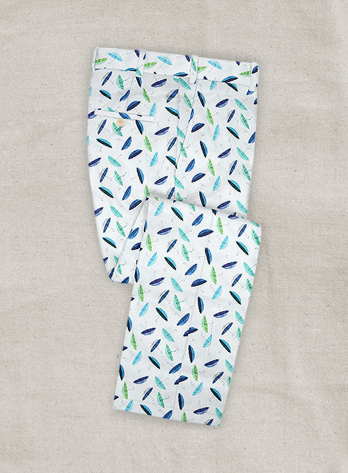 Italian Cotton Stretch Ombrello Pants Red Carpet