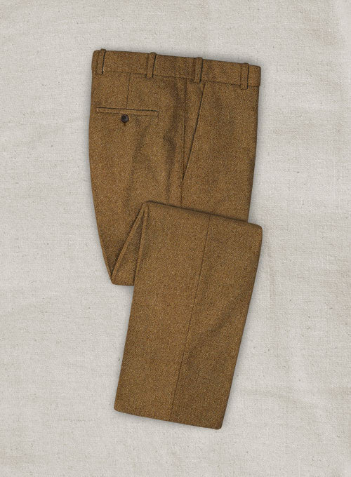 Italian Credi Mid Brown Tweed Pants
