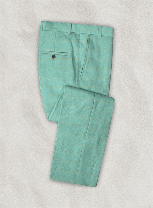 Italian Linen Adenas Checks Pants