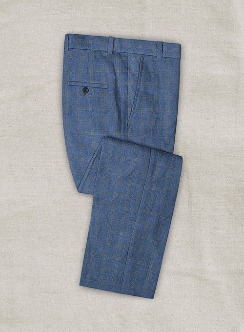 Italian Linen Ardono Checks Pants