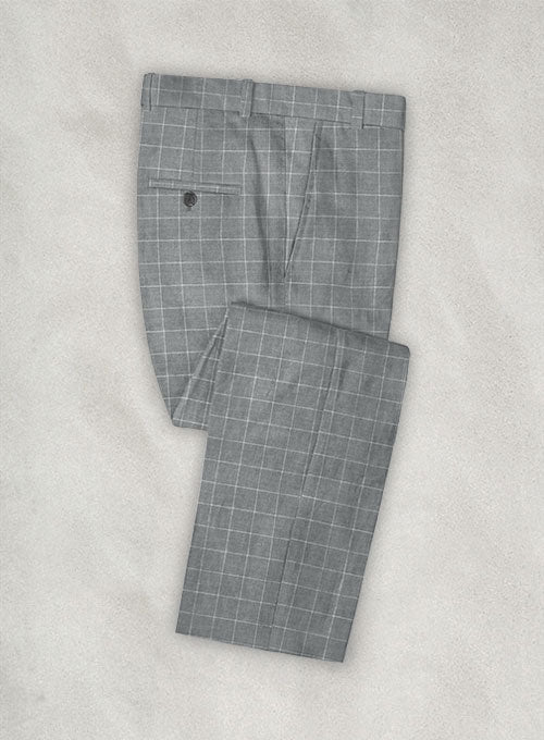 Italian Linen Chena Checks Pants