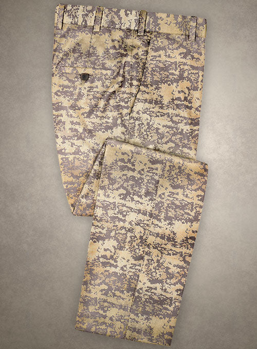 Italian Silk Golden Pants Red Carpet