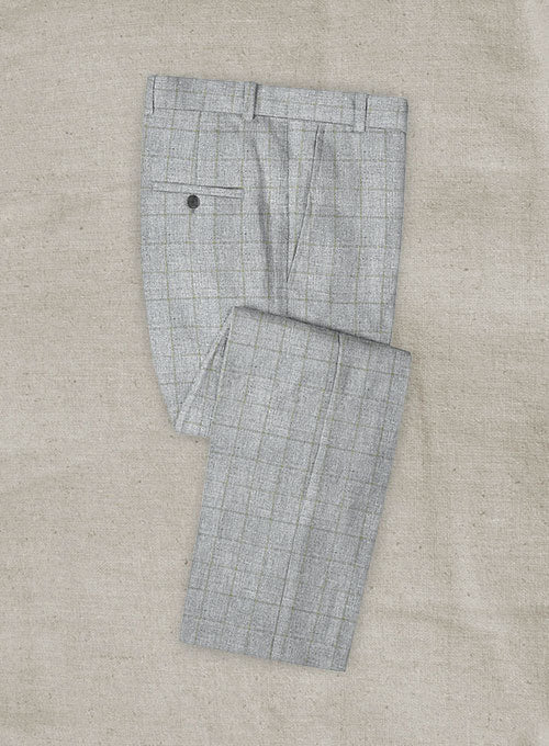 Italian Linen Sirile Checks Pants