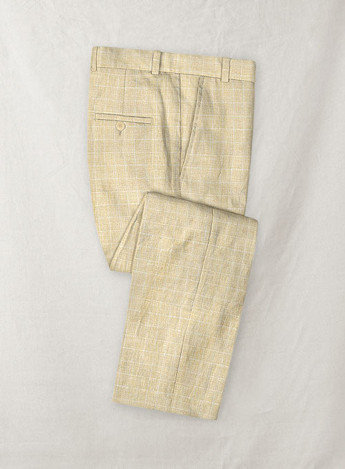 Italian Linen Lusso Burlywood Pants