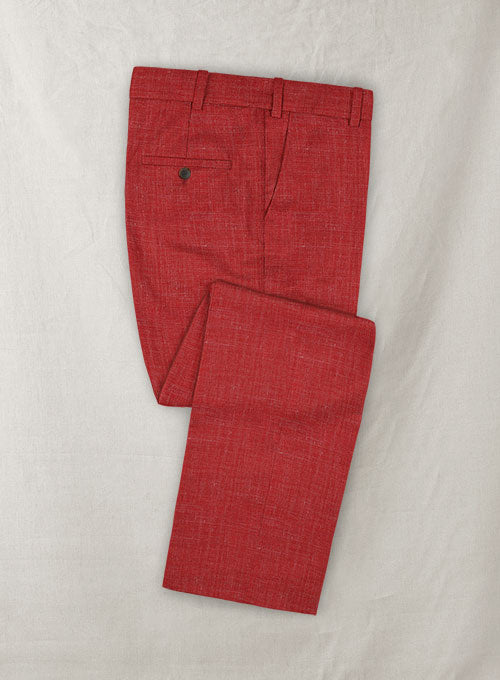 Italian Murano Tango Wool Linen Pants