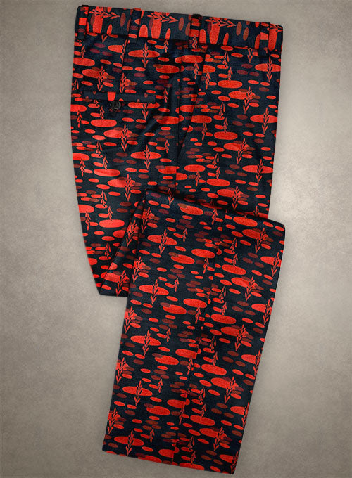 Italian Silk Trenzo Pants Red Carpet