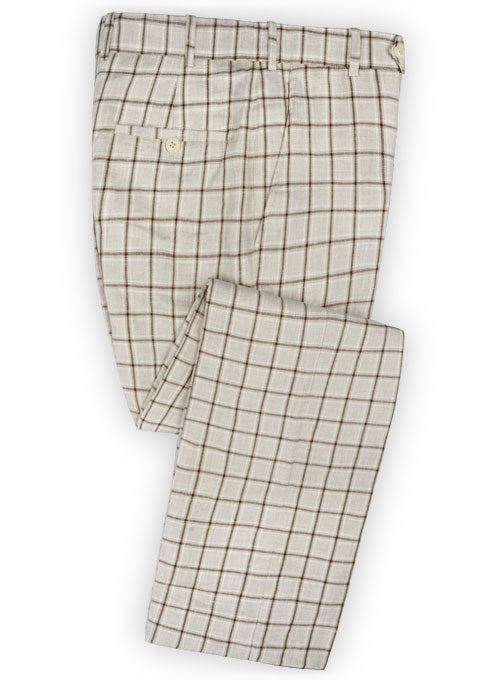 Italian Master Beige Linen Pants