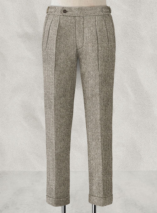 Light Weight Brown Highland Tweed Trousers