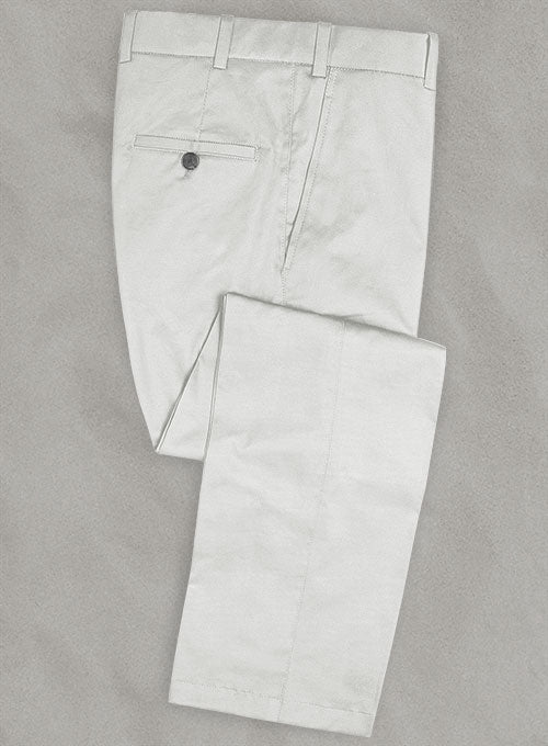 Light Gray Stretch Chino Pants