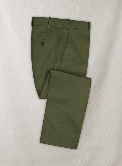 Loro Piana Green Cotton Pants