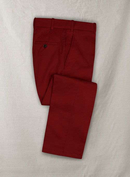Loro Piana Red Cotton Pants