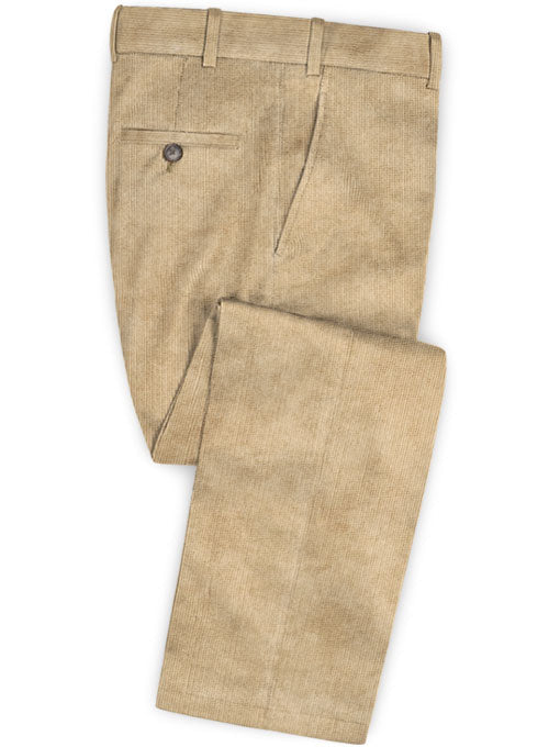Light Khaki Corduroy Pants - 14 Wales