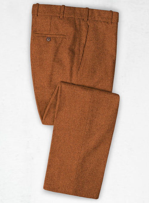 Melange Rust Tweed Pants
