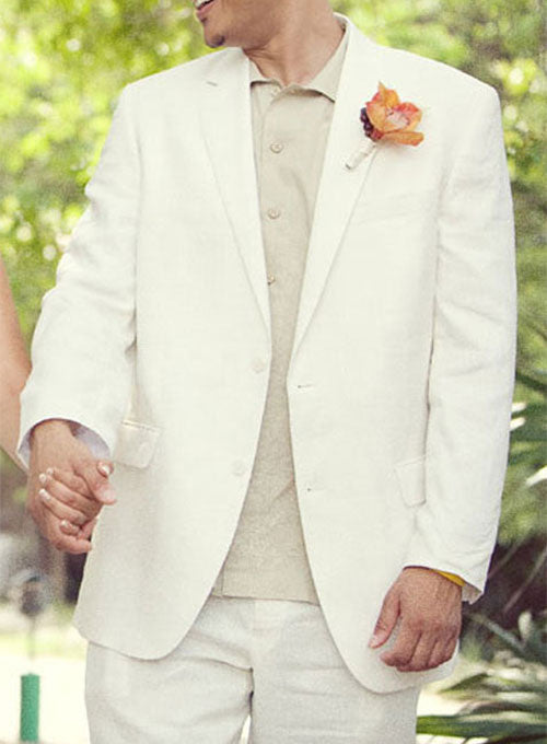 3 Button - Linen