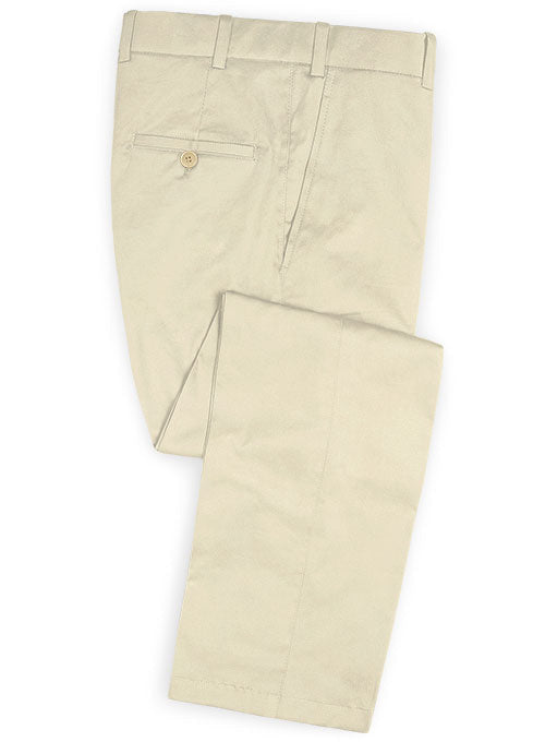 Mid Khaki Fine Twill Pants
