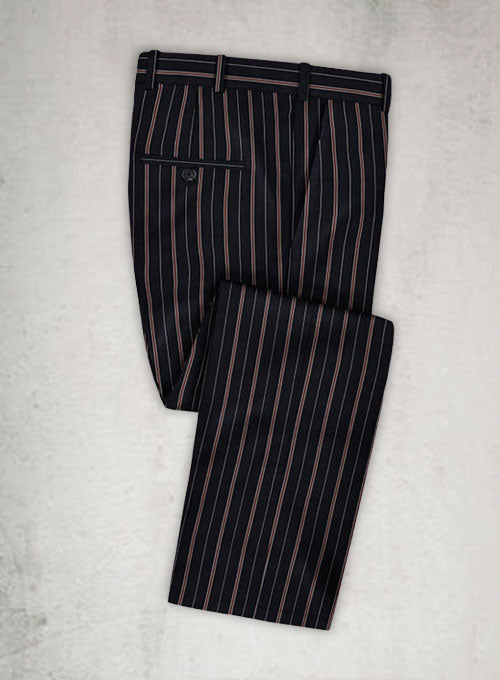 Napolean Tronel Dark Blue Wool Pants