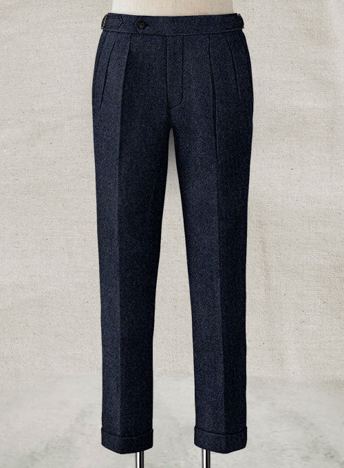 Playman Blue Denim Highland Tweed Trousers