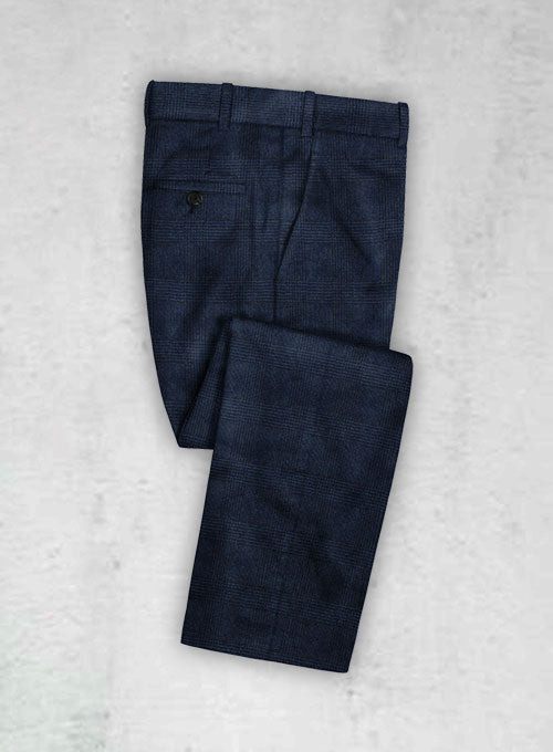 Pontoglio Glen Royal Blue Velvet Pants