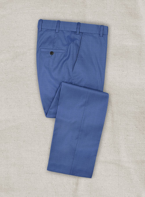 Power Blue Wool Pants